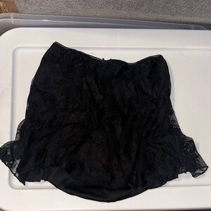 Urban Outfitters Black Lace Mini Skirt